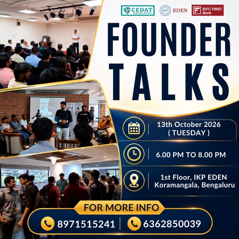 Cover Image for Founder Talks by CEDAT