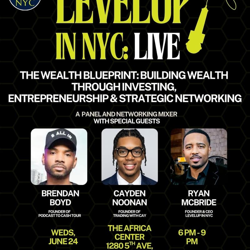 Cover Image for LEVELUP in NYC Wealth Blueprint Workshop and Mixer