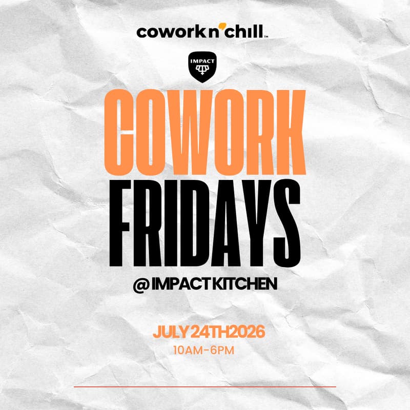 Cover Image for Coworking Fridays @ WB Impact Kitchen