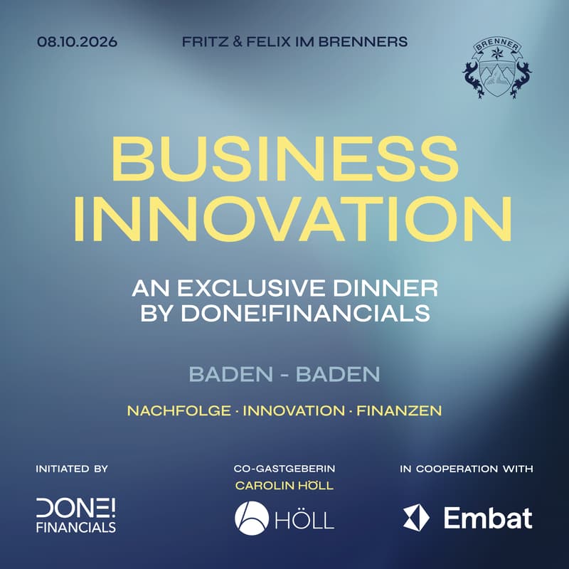 Cover Image for Business Innovation — An Exclusive Dinner by DONE!Financials