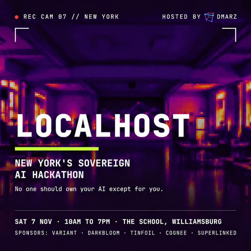 Cover Image for LOCALHOST NYC: Sovereign AI Hackathon ๐ฝ