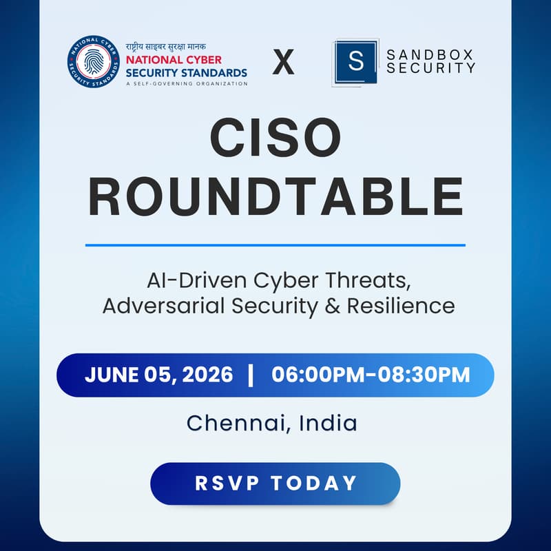 Cover Image for CISO Roundtable | National Cyber Security Standards x Sandbox Security