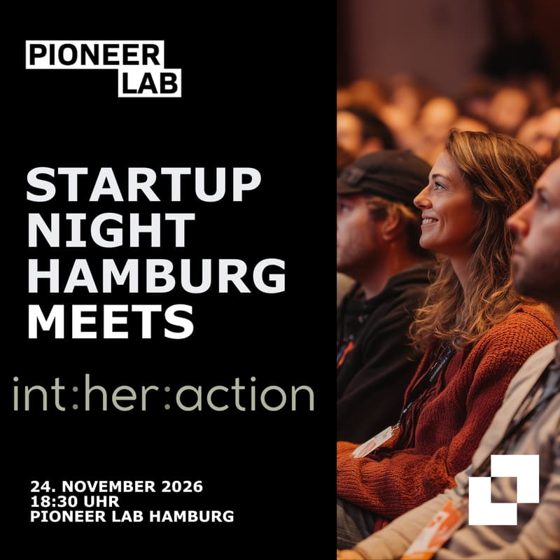 Cover Image for Startup Night Hamburg Pioneer Lab meets int:her:action