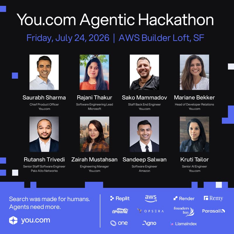 Cover Image for You.com Agentic Hackathon @ AWS Builder Loft
