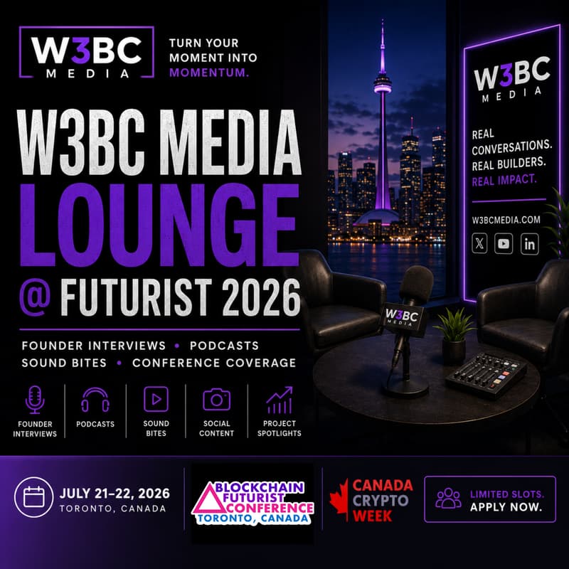 Cover Image for W3BC Media Lounge @ Futurist 2026 Day 2 🎙️ Founder Interviews • Podcasts • Media Coverage