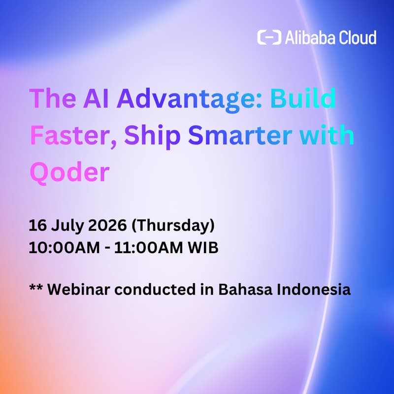 Cover Image for The AI Advantage: Build Faster, Ship Smarter with Qoder (Webinar)