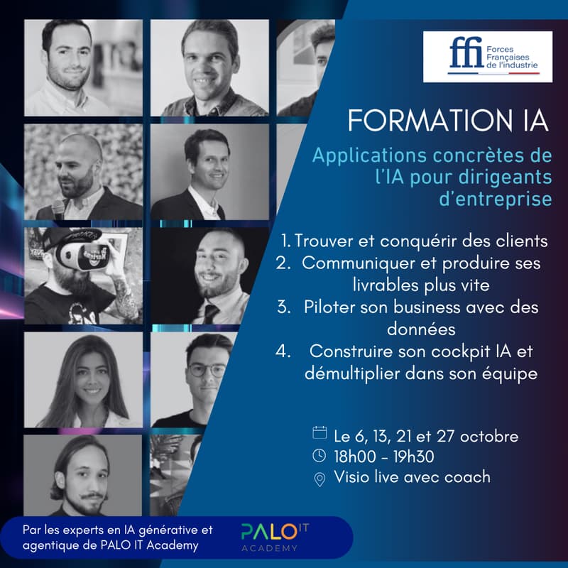 Cover Image for Formation IA ⎪ Applications concrètes de l'IA pour les dirigeants d'entreprise