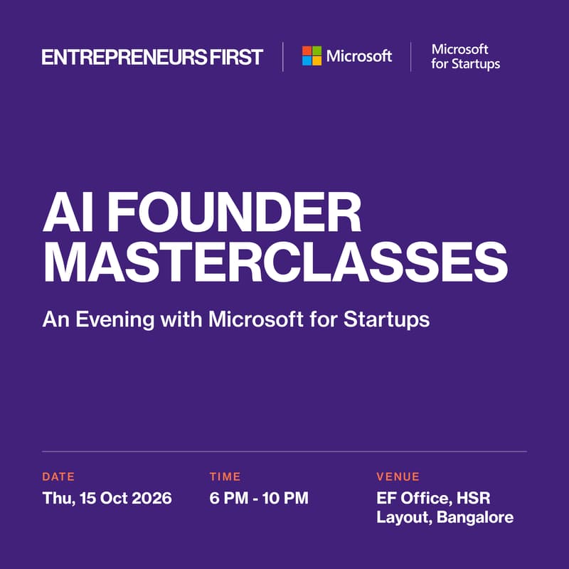 Cover Image for AI Founder Masterclasses: An Evening with Microsoft for Startups