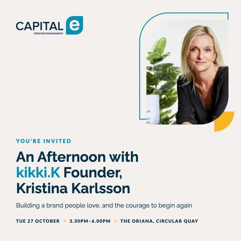 Cover Image for An Afternoon with kikki.K Founder, Kristina Karlsson