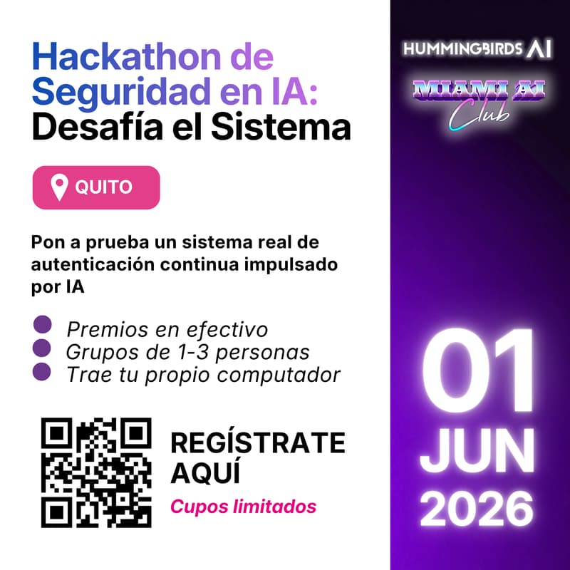 Cover Image for Hackathon de Seguridad en IA: Desafía el Sistema — Quito