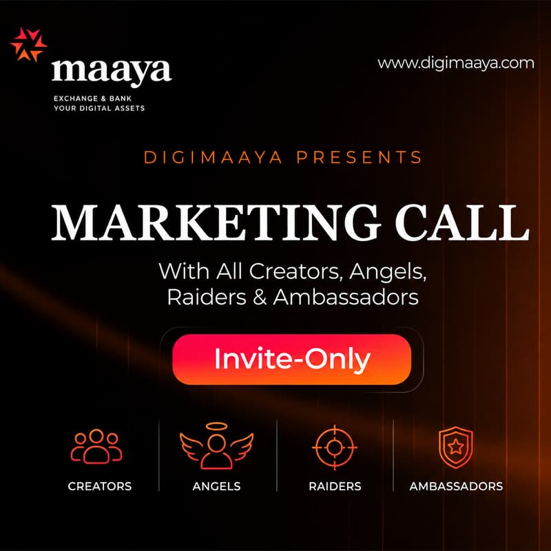 Cover Image for DigiMaaya Marketing Call: Creators, Angels, Raiders & Ambassadors