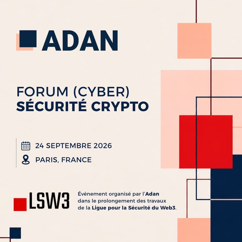 Cover Image for ADAN x LSW3 - Forum (Cyber)Sécurité Crypto