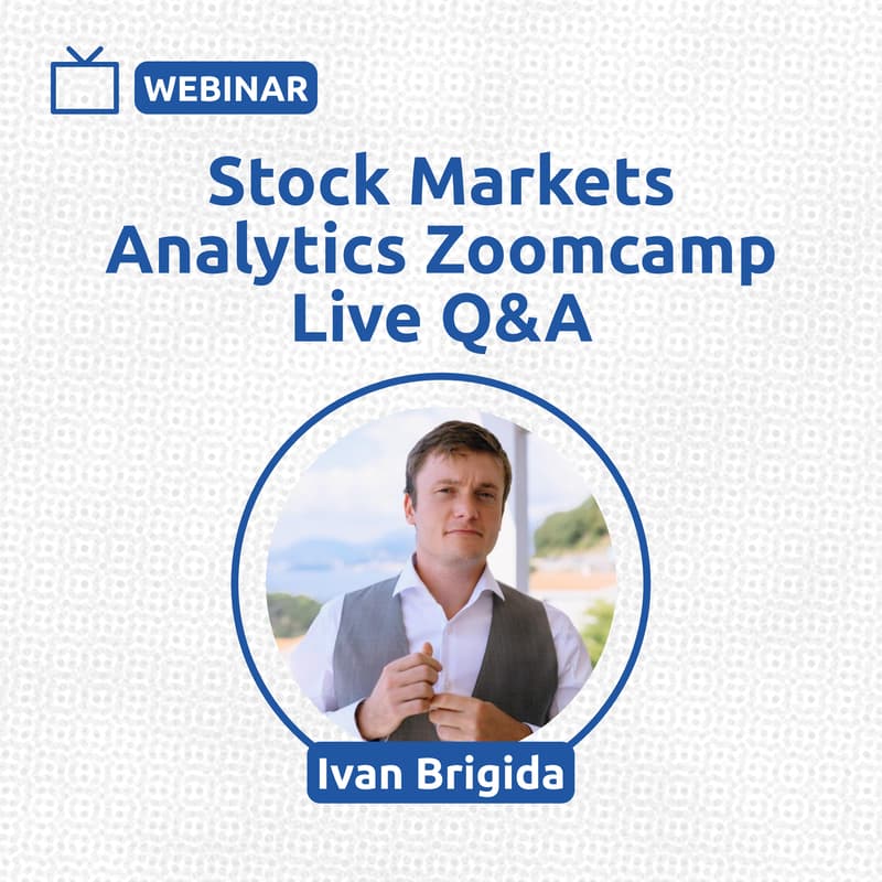Cover Image for Stock Markets Analytics Zoomcamp 2026 Pre-Course Live Q&A
