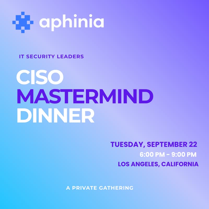 Cover Image for Aphinia Mastermind Dinner - Greater Los Angeles