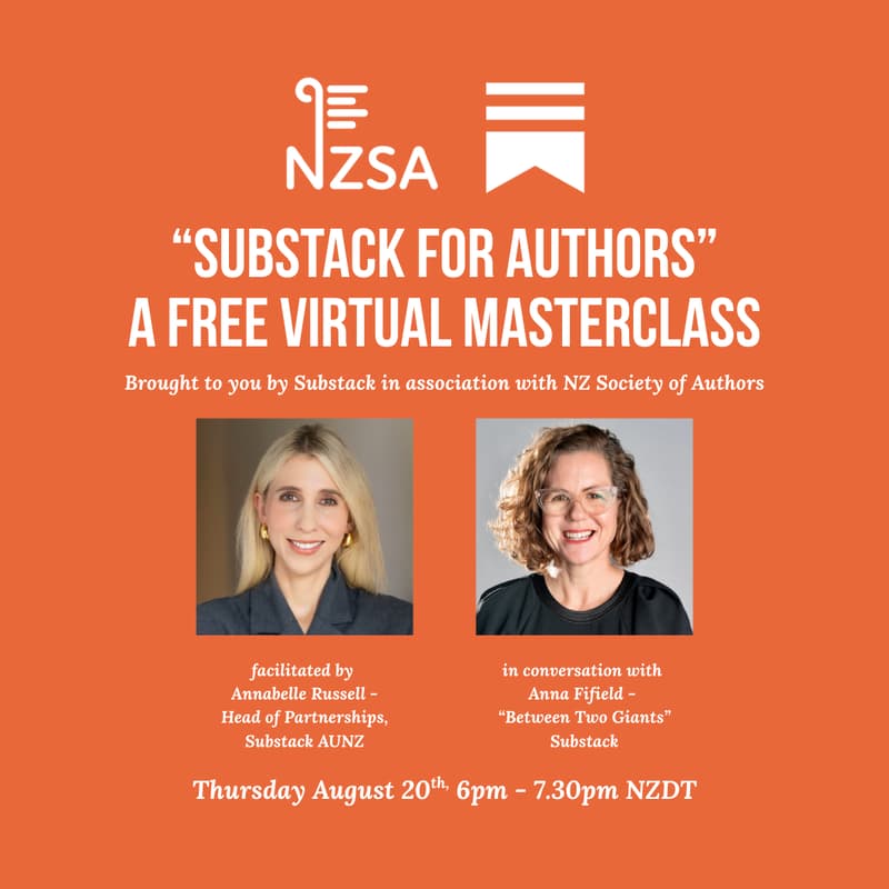 Cover Image for Substack for Authors: A Free Virtual Masterclass