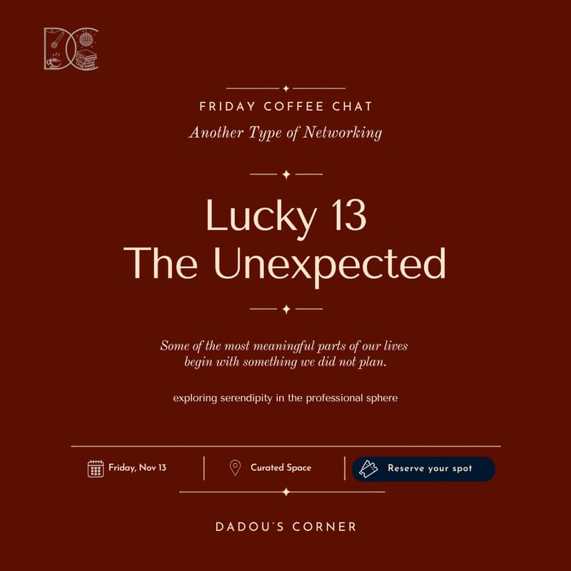 Cover Image for Friday Coffee Chat: Another Type of Networking | Lucky 13