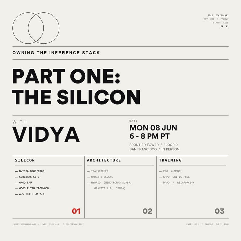Cover Image for Owning the Inference Stack 01 with Vidya - Open Registration
