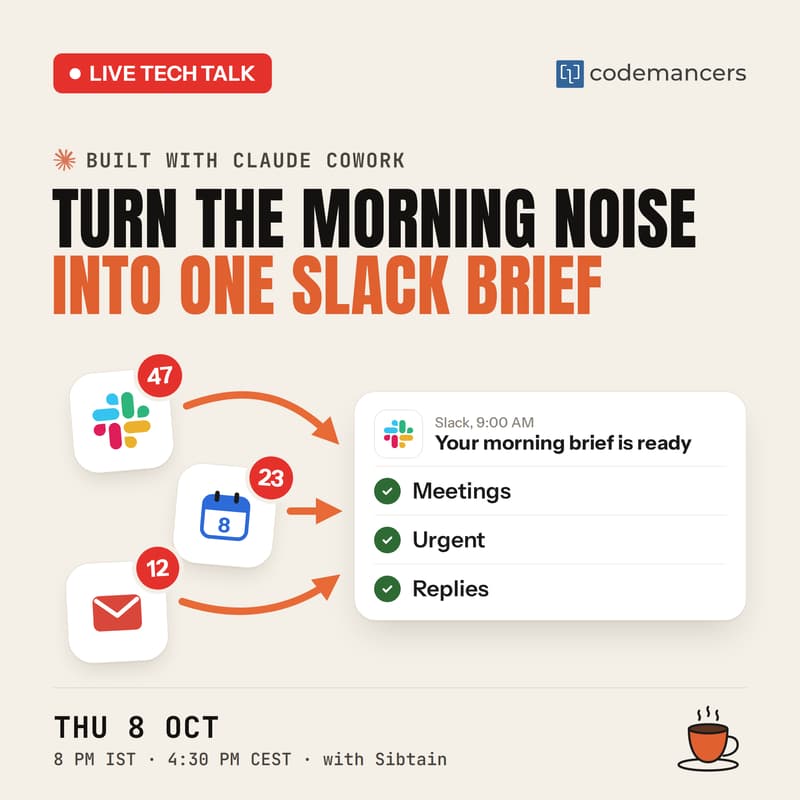 Cover Image for Before Your First Coffee: Build an AI Assistant That Gets Your Day Ready.