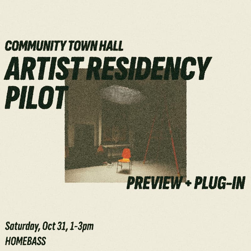 Cover Image for Community Town Hall: Artist Residency Pilot