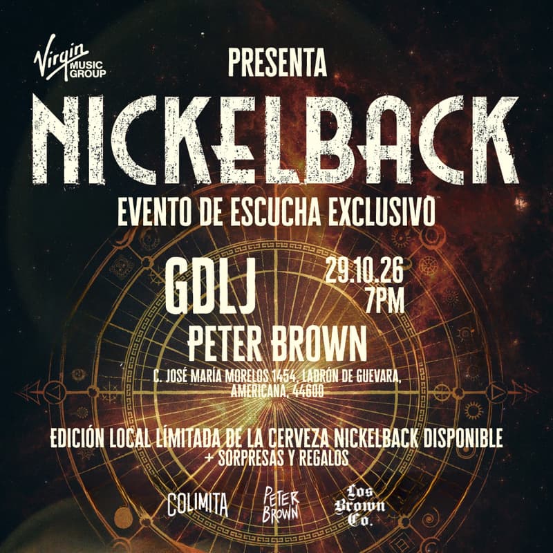 Cover Image for Nickelback: Escucha su Nuevo Álbum en Guadalajara