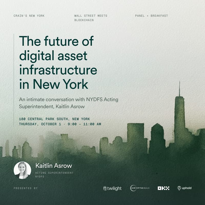Cover Image for Crain's NY Business Wall Street Meets Blockchain: The Future of Digital Asset Infrastructure