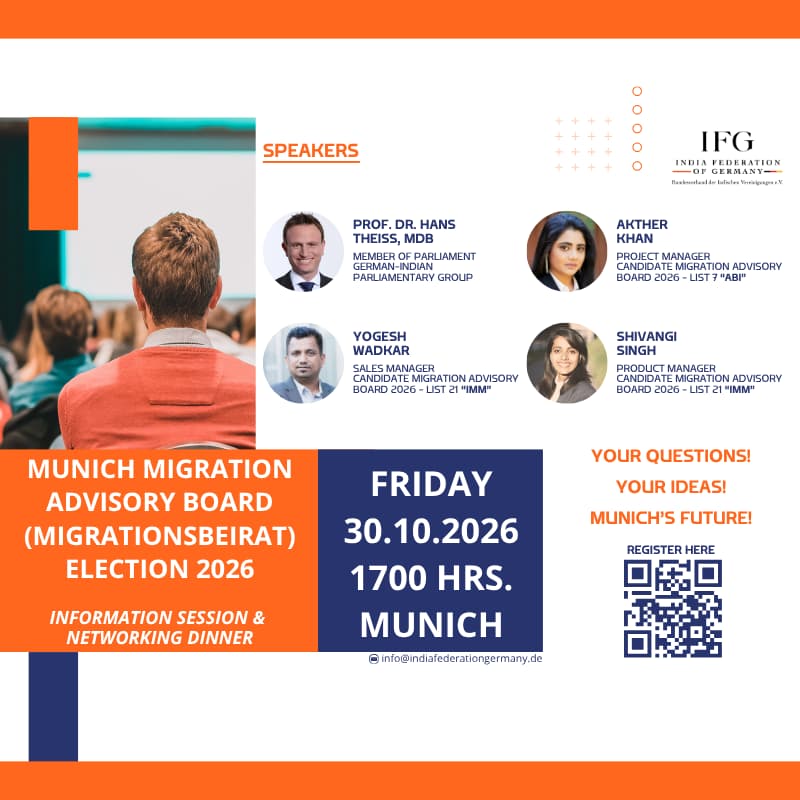 Cover Image for MUNICH MIGRATION ADVISORY BOARD ELECTIONS 2026 - INFORMATION SESSION & NETWORKING DINNER