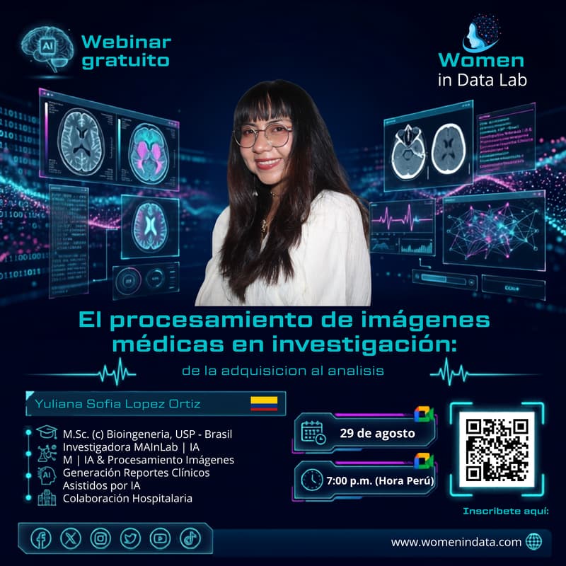 Cover Image for Webinar Gratuito : "El procesamiento de imágenes médicas en investigación: de la adquisición al análisis"