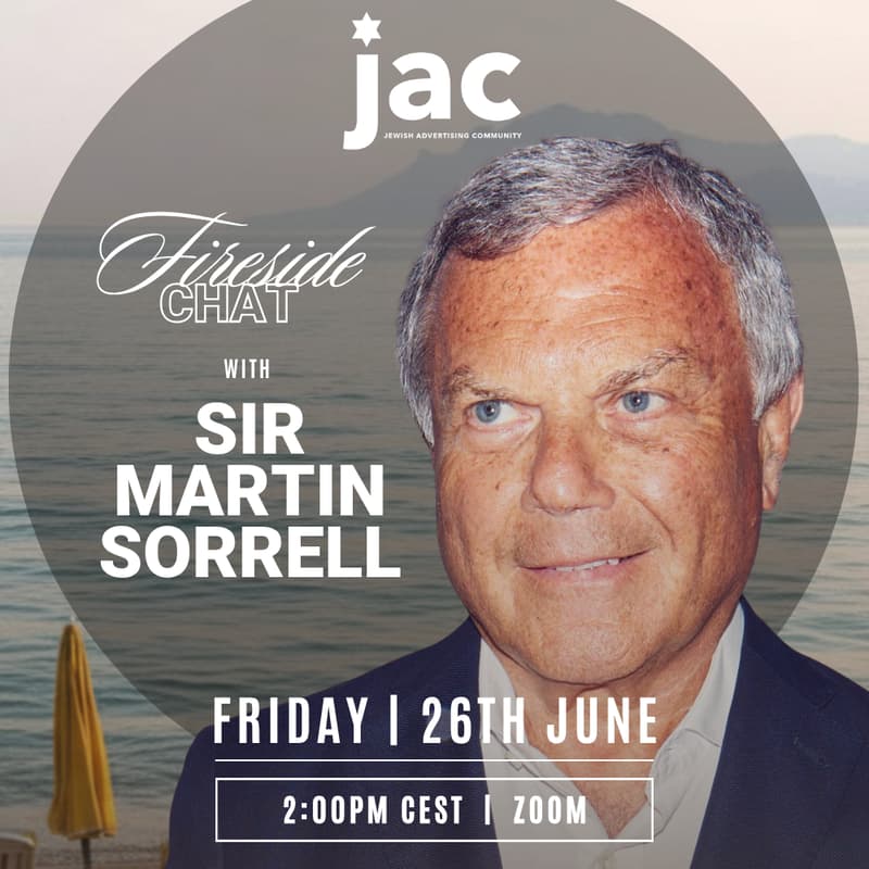 Cover Image for JAC Presents: CHUTZPAH - A Fireside Chat with Sir Martin Sorrell