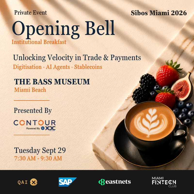 Cover Image for Unlocking Velocity in Trade to Payments - Sibos Miami 2026