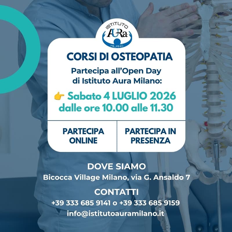Cover Image for Open day osteopatia | 4 luglio 2026