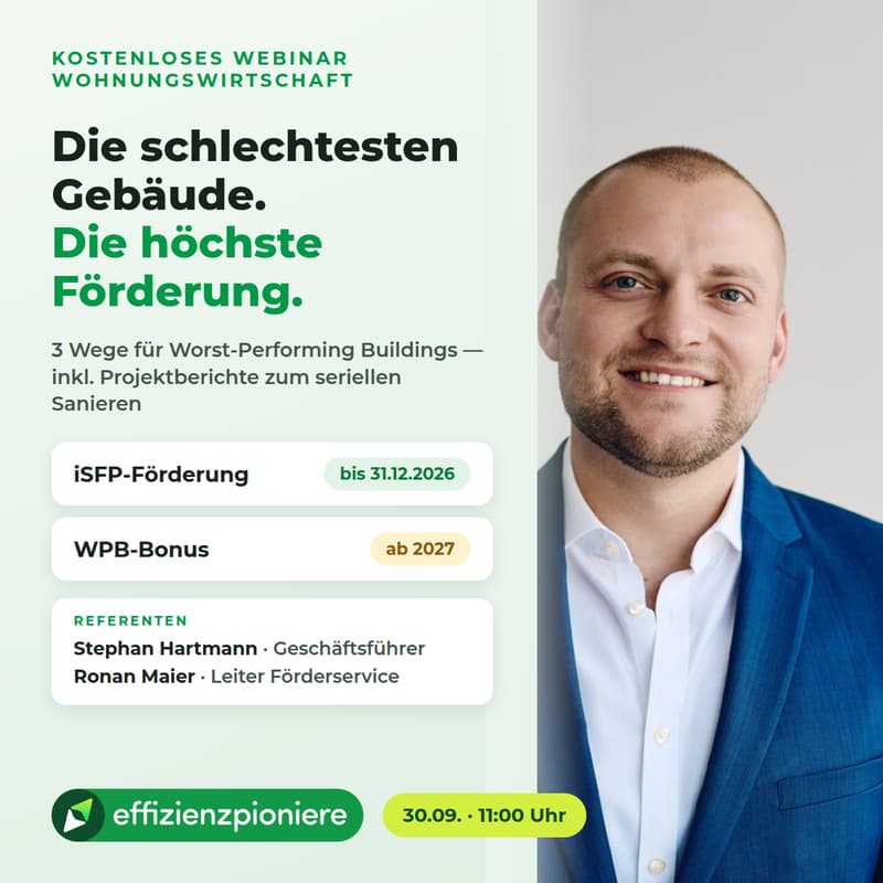 Cover Image for GModG und BEG-Förderung neu sortiert: Wie die Wohnungswirtschaft jetzt am besten mit "Worst-Performing Buildings" umgeht