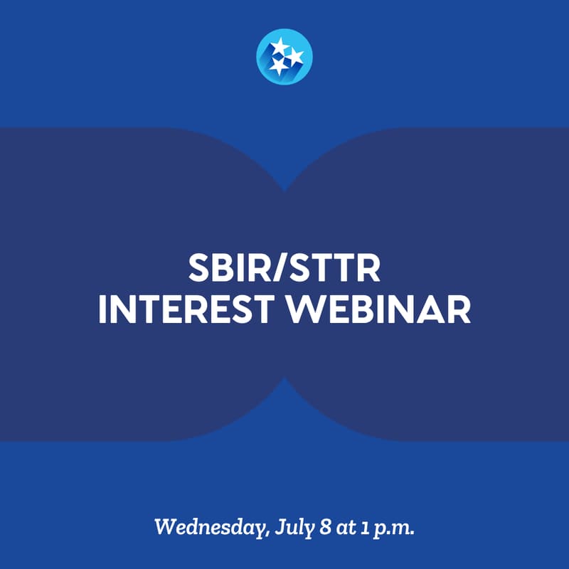 Cover Image for SBIR/STTR Interest Webinar: July