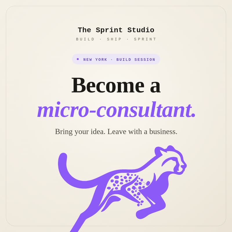 Cover Image for Become a Micro-Consultant: Build & Sell App MVPs (Hands-On Workshop)