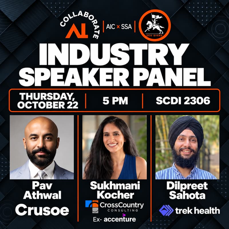 Cover Image for SCDI 2306: AI Collaborate x Sikh Student Association Speaker Event