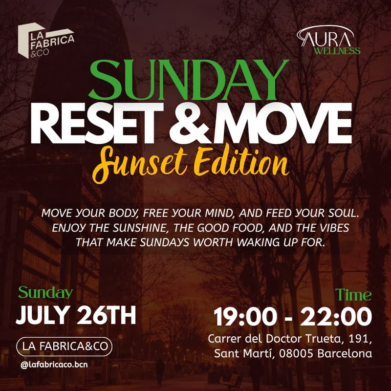 Cover Image for Sunday Reset & Move - SUNSET Edition