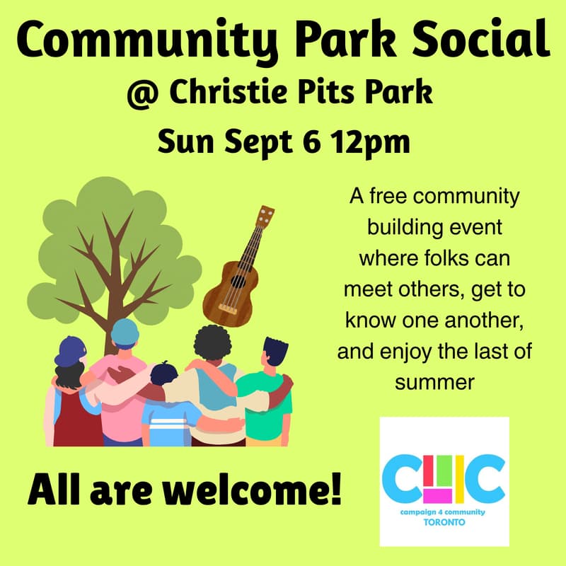 Cover Image for Community Park Social @ Christie Pits Park