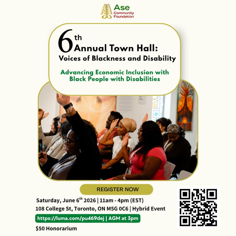 Cover Image for 6th Annual General Meeting and Townhall: Voices of Blackness and Disabilities