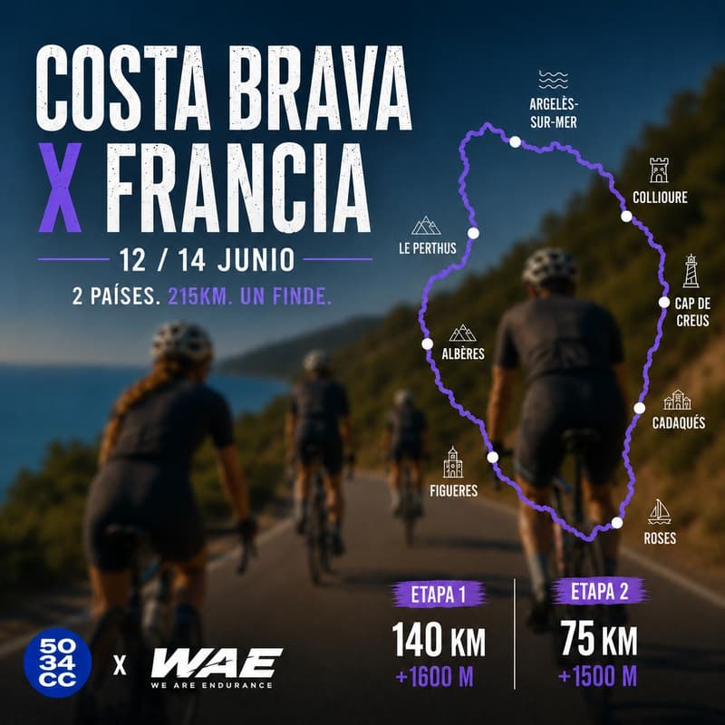 Cover Image for 50.34CC x WAE COSTA BRAVA x FRANCE CYCLING TRIP 🚴🌊🇫🇷