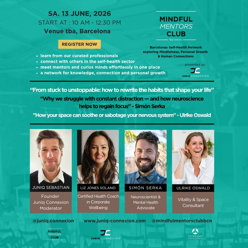 Cover Image for Mindful Mentors Club - Learn to rewrite your habits, to fight distraction & how your space affects you - 3 speakers, 3 topics and networking