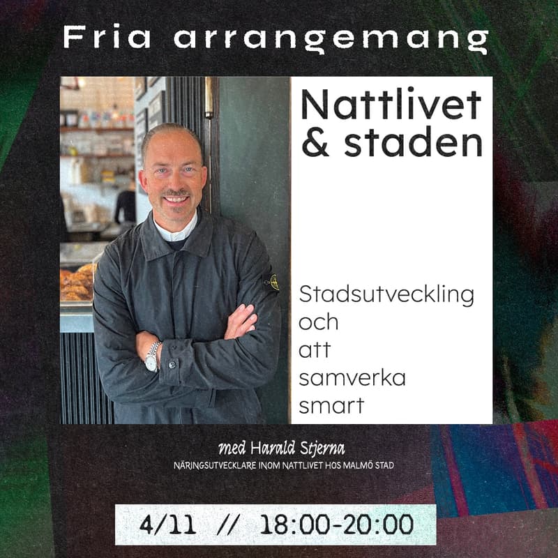 Cover Image for Nattlivet och staden: Stadsutveckling och att samverka smart