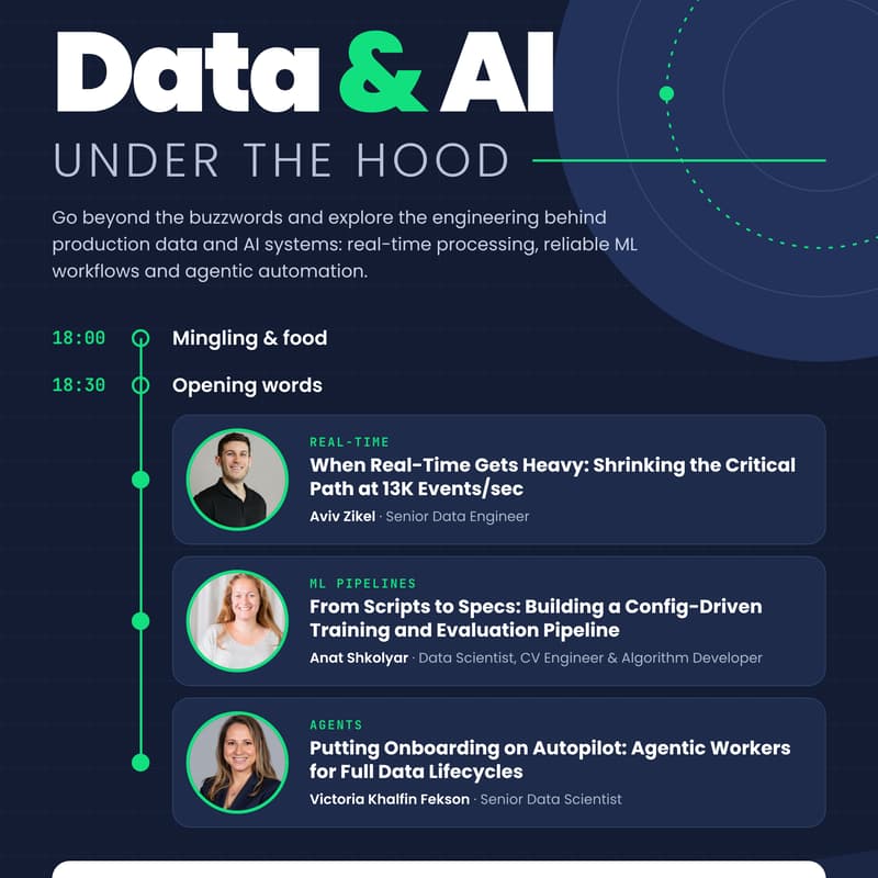 Cover Image for Data & AI Under the Hood: Real-Time, ML Pipelines & Agents