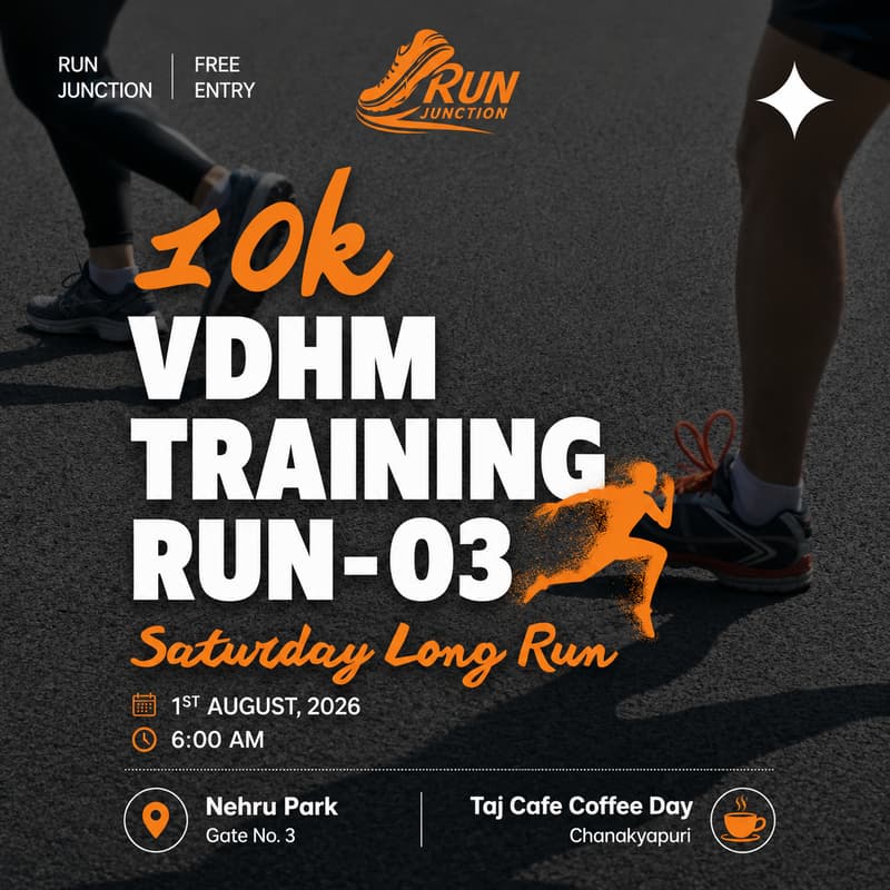 Cover Image for 🏃 10K VDHM TRAINING RUN – 03 | Saturday Long Run 10K