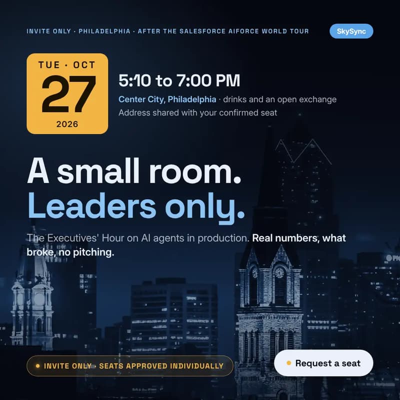 Cover Image for A Small Room. Leaders Only. The Executives’ Hour on AI Agents in Production
