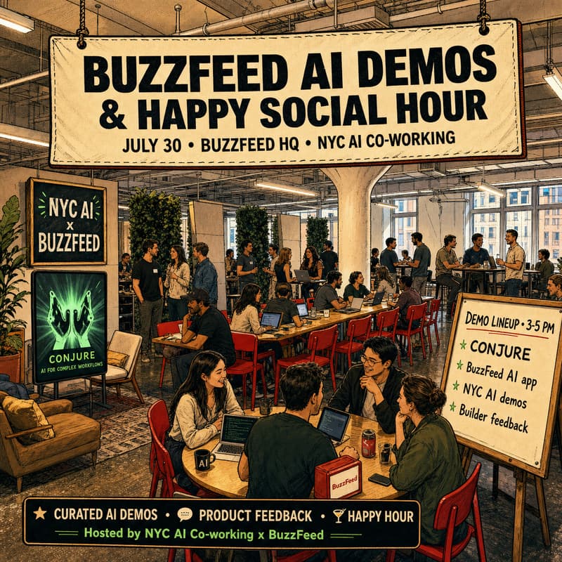 Cover Image for BuzzFeed AI Demos & Happy Social Hour