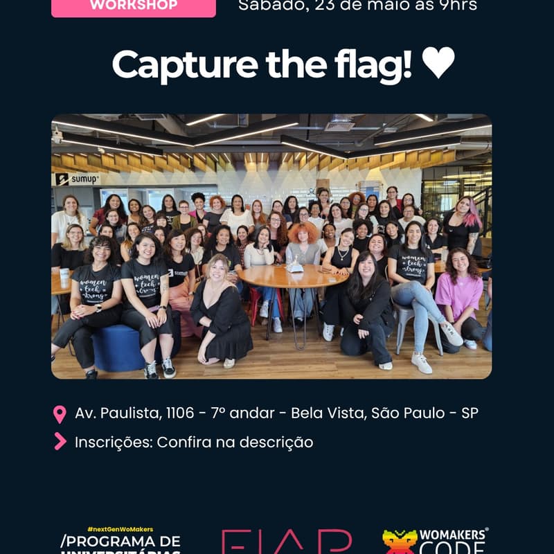 Cover Image for [WoMakers + FIAP] - Capture The Flag! ♥