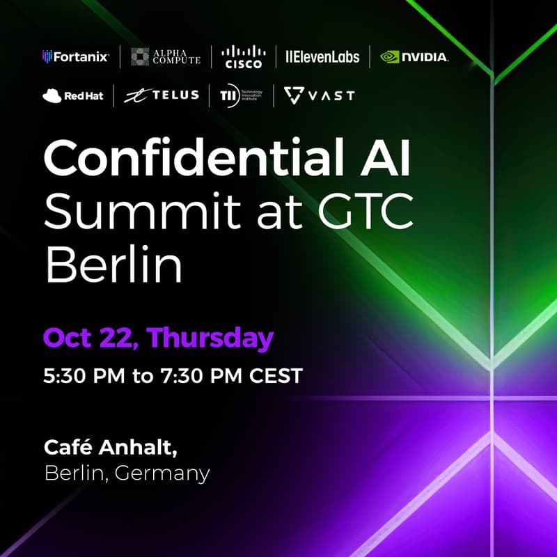 Cover Image for Confidential AI Summit at GTC Berlin