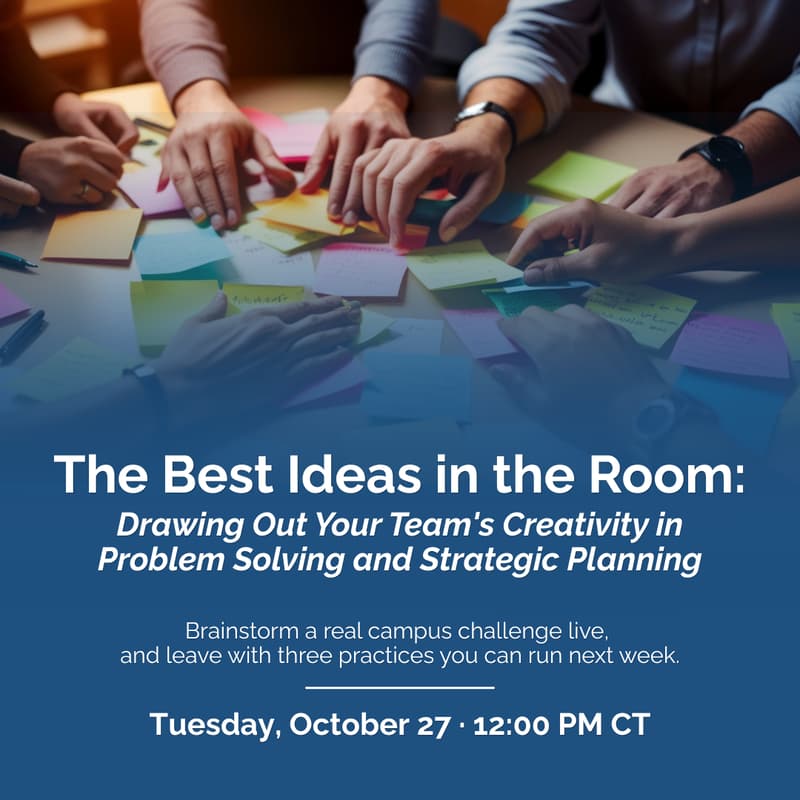 Cover Image for The Best Ideas in the Room: Drawing Out Your Team's Creativity in Problem Solving and Strategic Planning