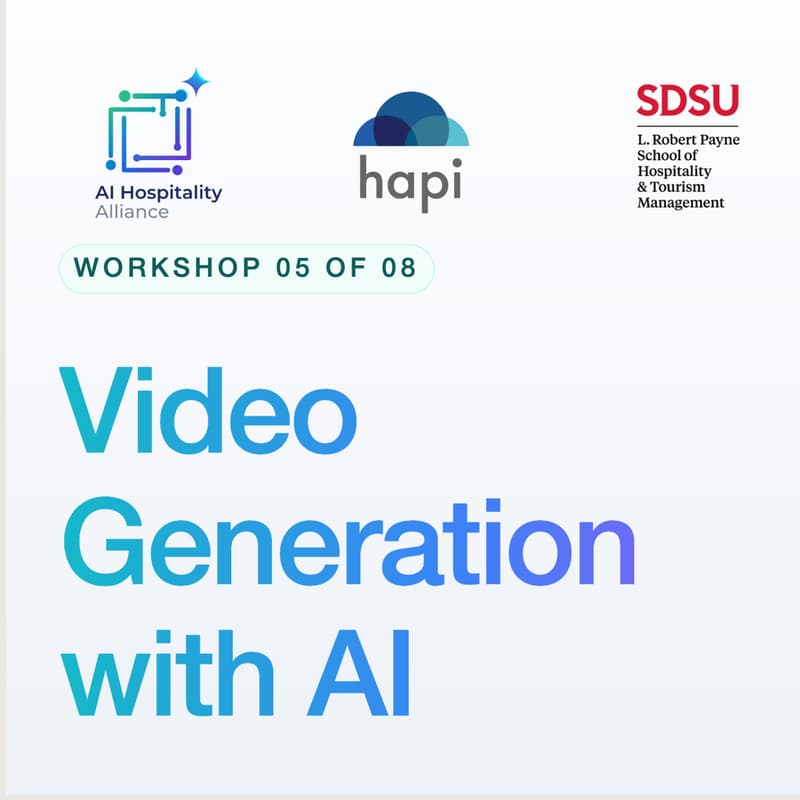 Cover Image for AIHA WORKSHOP 05 of 08: Lights, Camera, AI: Video Generation & Digital Avatars