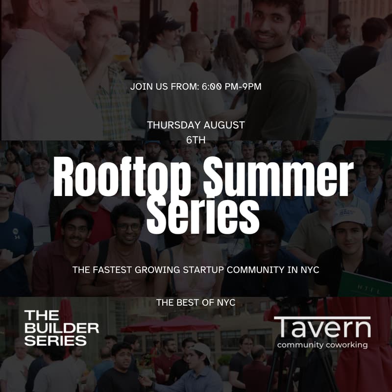 Cover Image for The Builder Series: Founder, Investor & Operator Nights - August 6th