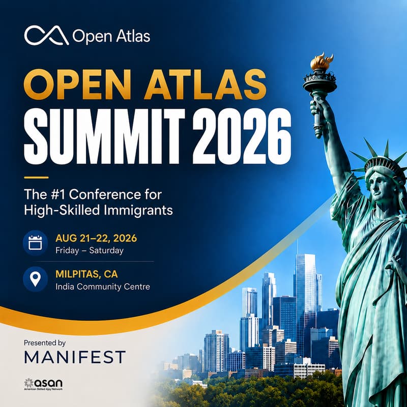 Cover Image for Open Atlas Summit 2026: The #1 Conference for High-Skilled Immigrants (Presented By Manifest)